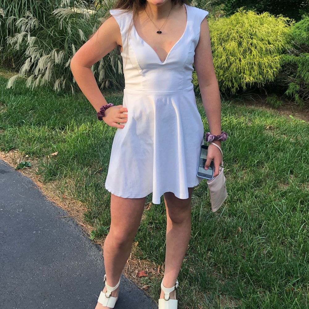 Tobi white skater dress